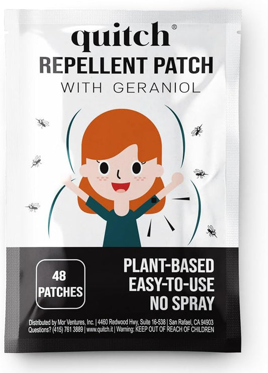 Natural Mosquito Repellent Stickers for Kids & Adults | geraniol Bug Patch | Anti Mosquito Patch | Mosquito Patches for Babies | Bug Spray Stickers | citronella Insect Repellent Alternative