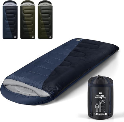 0 Degree XXL Sleeping Bags for Adults Cold Weather,Camping Sleeping Bag with Compression Sack for Winter Hiking, Hunting,Traveling