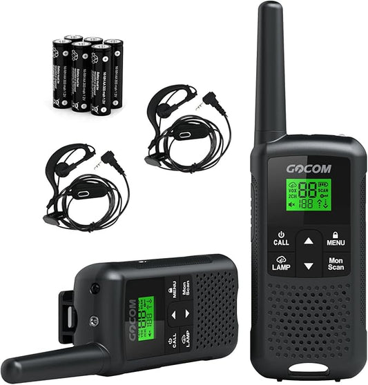 G200 Family Radio Service (FRS) Walkie Talkies for Adults, Long Range Two Way Radios Rechargeable 22 CH NOAA VOX Scan Flashlight Frequency Range:462.55-462.725MHz,467.5625-467.7125MHz UHF