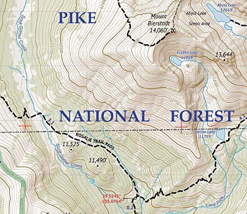 Mount Evans Wilderness - Colorado Topographic Hiking Map (2018)