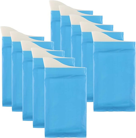 Disposable Urine Bags Camping Pee Bags for Travel Urinal Toilet Super Absorbent Traffic Jam Emergency Portable Urine Bag Pee Bags Car Toilet for Men Women Children Brief Relief, 10 Pieces