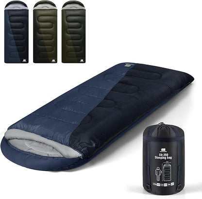 0 Degree XXL Sleeping Bags for Adults Cold Weather,Camping Sleeping Bag with Compression Sack for Winter Hiking, Hunting,Traveling