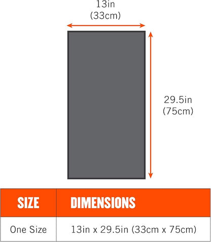 Ergodyne Chill Its 6602 Cooling Towel, Long Lasting Cooling Relief,Lime 29.50" x 0.50"