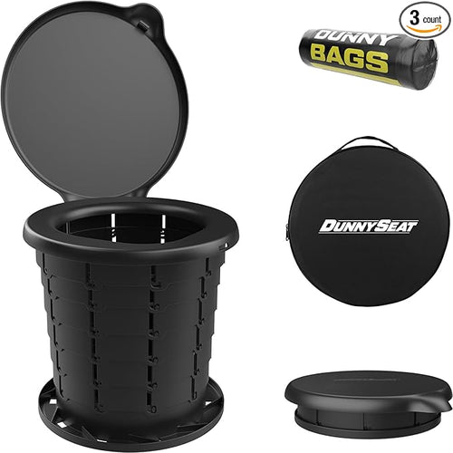 Portable Outdoor Toilet Bucket Seat with Lid - Universal Fit for Most 5-Gallon Buckets - Durable and Comfortable Camping - Emergency Preparedness Solution