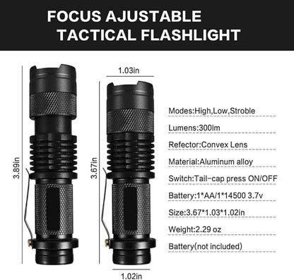 MODOAO Red Light Flashlight, 3 Modes Red Led Flashlight, Focus Zoomable,Use in Night Observation and Outdoor Activities for Camping, Hiking, Night Vision (10)