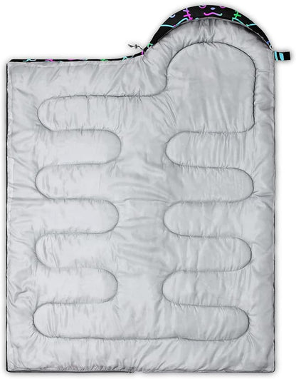 BailiPromise Camping Sleeping Bags,3 Season Warm & Cool Weather,Lightweight,Waterproof Sleeping Bags for Adults & Kids,Traveling,and Outdoors,Camping Gear Equipment