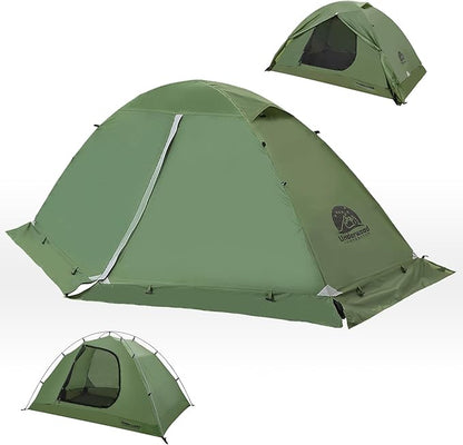1/2 Person Backpacking Tent for 4-Season - Winter Waterproof Tent for One Person, Lightweight Camping Tent for Backpacking, Easy Set Up Cold Weather Tent by Underwood Aggregator