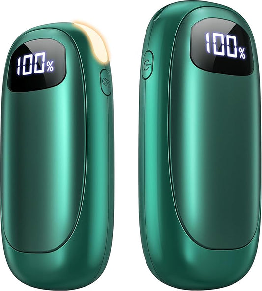 Hand Warmers Rechargeable - 2 Pack Electric Hand Warmers 14000mAh, 16 Hrs Warmth Dual-Sided Heating Max 131℉, Reusable Hand Warmers Pocket Heater for Raynauds, Hunting, Golf, Camping