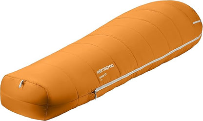Retrospec Dream Mummy Sleeping Bag - 30°F Camping & Travel Essential Gear with Water - Resistant Shell & Synthetic Fill - Zippered Pocket & Stuff Sack
