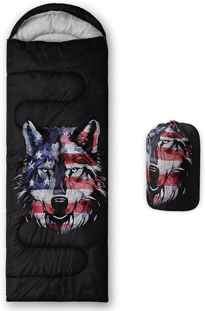 Axolotl Blue Gamepad Sleeping Bag,Waterproof Lightweight Gaming Sleeping Bag Game Console Camping Bag for Boys Teens,Warm and Cool Weather Green Portable Sleeping Bag for Camping Outdoor Indoor