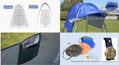Sports Tent Weather Proof Pod, Sports Tent Pod Outdoor Lightweight Portable Instant Pop Up Shelter for Cold Weather, 1 Person, Fishing