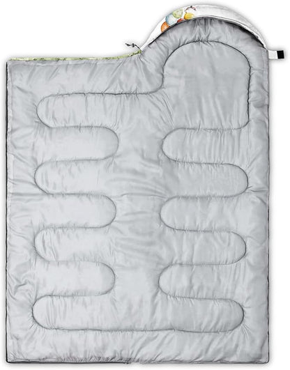 Sleeping Bags for Adults and Kids Camping Sleeping Bags for Girls and Boys Lightweight Waterproof Cold/Warm Sleeping Bag for 3 Season