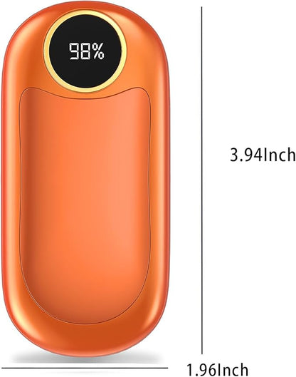 Hand Warmers Rechargeable, 14000mAh Electric Hand Warmer Max 18Hrs Warmth, Dual-Sided Hand Warmers Reusable Heat Up to 131℉, Portable Gloves Handwarmers for Raynauds, Hunting, Golf, Football, Camping