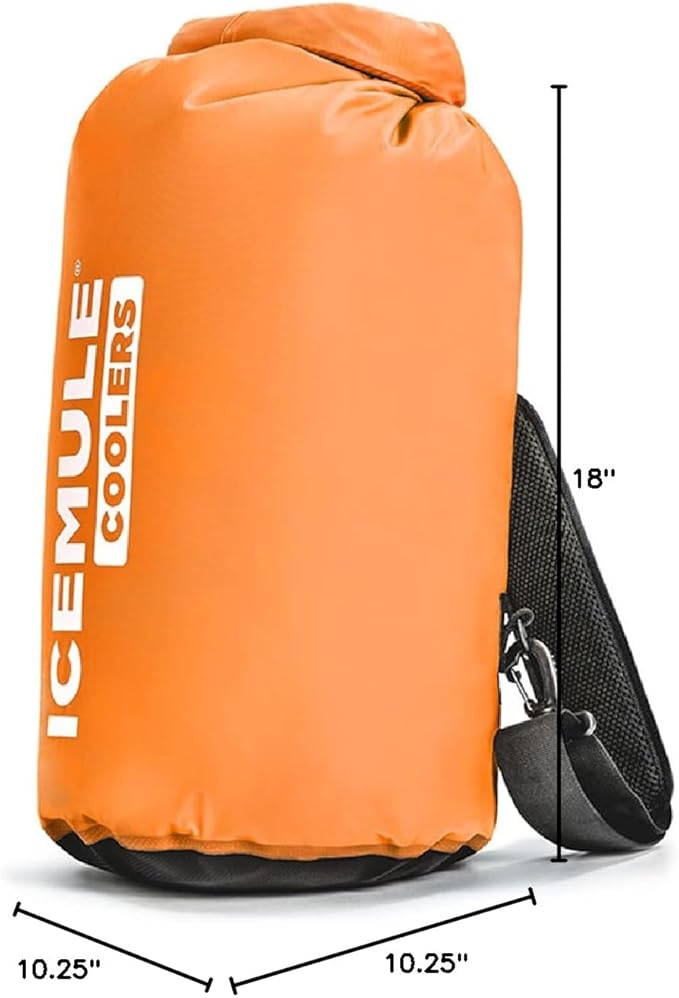 ICEMULE Classic Collapsible Sling Strap Cooler Hands Free, 100% Waterproof, Floats, 24+ Hours Cooling, Soft Sided Cooler for the Beach, Concerts, Traveling, RV-ing, Hiking, Kayaking, Camping & Fishing