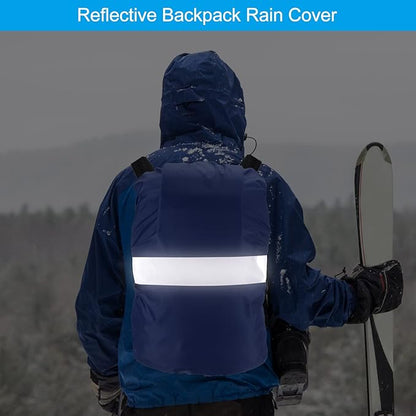 PATIKIL Waterproof Backpack Rain Cover, Non-Slip Backpack Cover with Reflective Strap Stay Dry for Hiking, Camping, Hunting