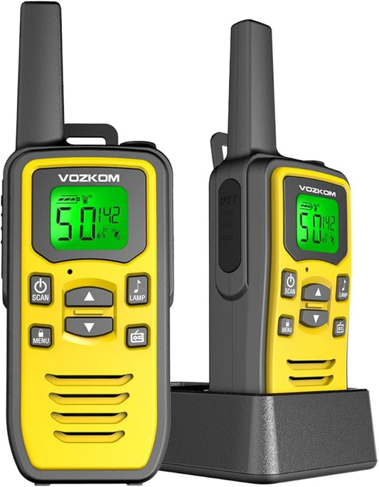 Long Range Walkie Talkies for Adult, Handheld Two Way Radios, Rechargeable 2 Way Emergency Radio, Walky Talky, Survival Gear and Equipment, 142 Privacy Codes, & NOAA Weather Scan, 50 Channels