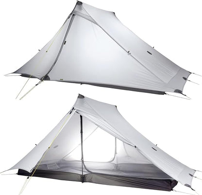 LANSHAN Ultralight Tent 3-Season Backpacking Tent for 1-Person or 2-Person Camping, Trekking, Kayaking, Climbing, Hiking