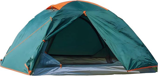 2 Person Tents for Camping, Camping Tent Double Layer Lightweight Waterproof Tent, Windproof with 10 Pegs & 2 Wind Ropes, Ventilated & Bug Free with 2 Mesh Doors for Backpacking, Camping,Hiking