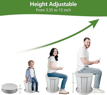 Camping Toilet, Portable Toilet for adults with Adjustable Height - Foldable Travel Toilet Perfect for Outdoor and Indoor Use, Emergency Situations, Traffic Jams, Cars, Tents, Boats