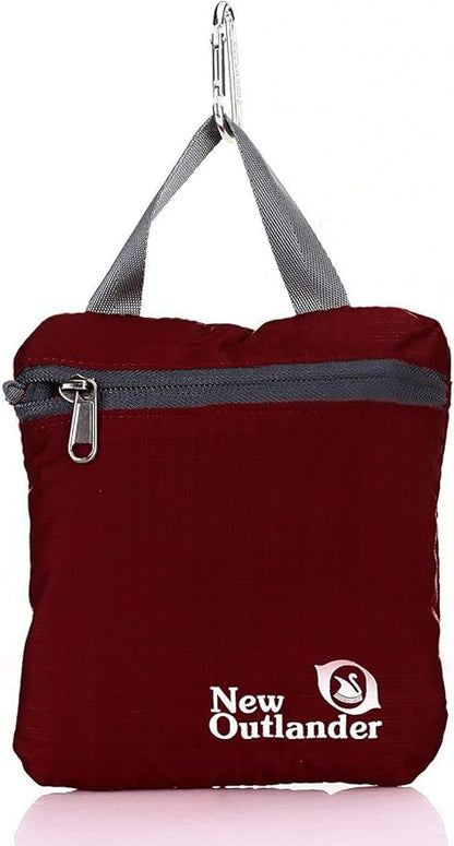 Outlander 20L/33L- Most Durable Packable Lightweight Travel Hiking Backpack Daypack (Dark Red, 20L)