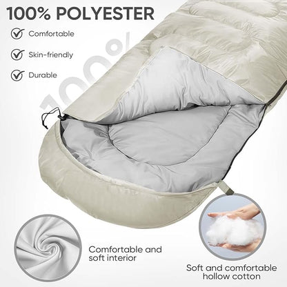 OBTANIM Sleeping Bags Portable Waterproof Camping Sleeping Bag for Adults Kids 4 Seasons Cold Weather or Warm Backpacking Hiking Mountaineering Indoor Outdoor Use