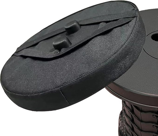 Thick Seat Cushion for Telescopic Stools (Exclude Stool), Chair Pads with Soft Foam and Two Pegs Fit in Round Collapsible Folding Stools (Cushion Only)