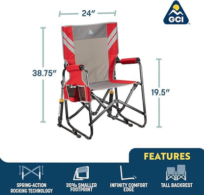 GCI Outdoor Stowaway Rocker - Hunter Topo