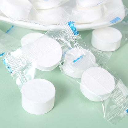 Compressed Towels, Darate 100PCS Portable Disposable Towels - Soft, Durable, Reusable Face Towels - Travel, Home, Outdoor, Camping, Hiking, Sport Hand Cotton Compressed Towels Tablets (100PCS)