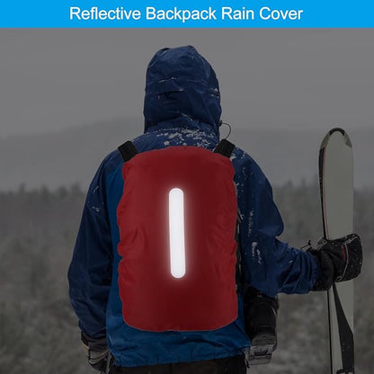PATIKIL Waterproof Backpack Rain Cover, Non-Slip Backpack Cover with Vertical Reflective Strap Stay Dry for Hiking, Camping, Hunting