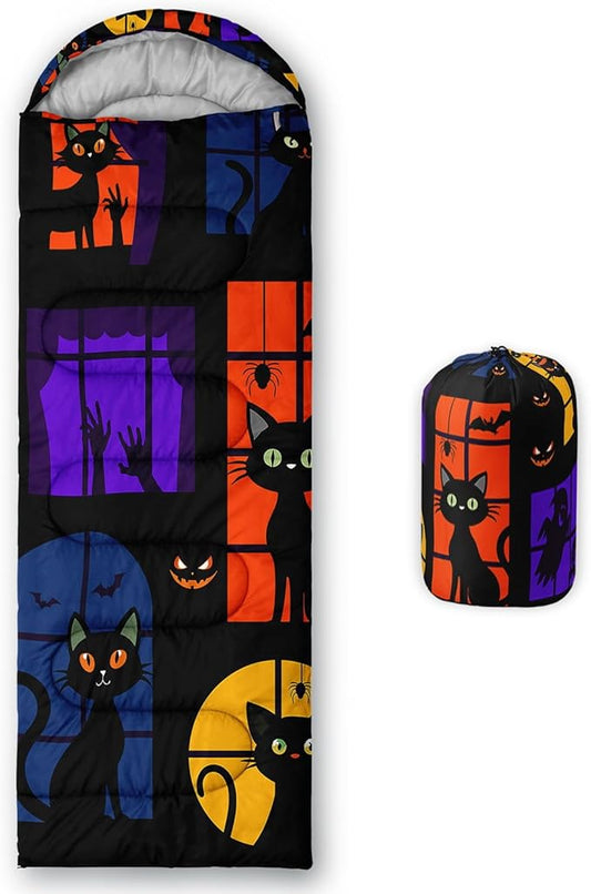 Kids Sleeping Bag for Boys Girls,Western Cowboy Print-Lightweight Warm Portable Outdoor Indoor-Waterproof Cold Weather Resistant Sleeping Bag for Camping Hiking