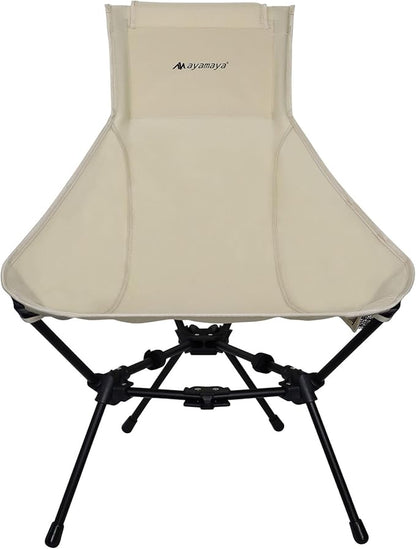 ayamaya Camping Chairs - Ultralight Folding High Back Camping Chair with Upgrade All Aluminum Widen Frame Structure