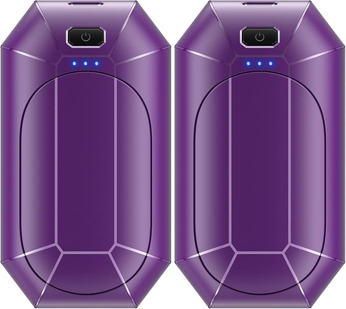 Hand Warmers Rechargeable, Dnaleao 2 Pack 4000mAh Electric Portable Pocket Heater, Heat Therapy Great for Outdoors, Hunting, Golf, Camping, Warm Gifts
