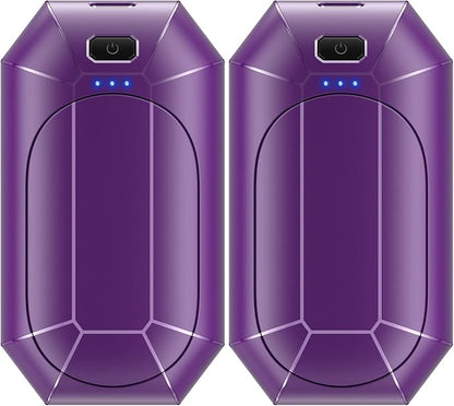 Hand Warmers Rechargeable, Dnaleao 2 Pack 4000mAh Electric Portable Pocket Heater, Heat Therapy Great for Outdoors, Hunting, Golf, Camping, Warm Gifts