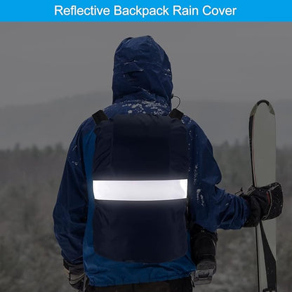 PATIKIL Waterproof Backpack Rain Cover, Non-Slip Backpack Cover with Reflective Strap Stay Dry for Hiking, Camping, Hunting