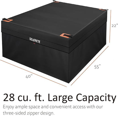 100% Waterproof Truck Bed Cargo Bag, 28 Cubic Feet, Storage for Long Road Trips, Durable Waterproof Zipper,Tarpaulin PVC Vinyl UV Resistant Fabric with 4 Stretch Cord (55''x40''x22'')