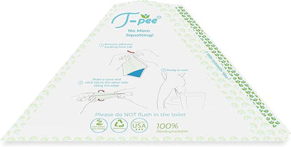 10 Portable Disposable Single Use Female Urine Funnels -Perfect at Airports, While Camping, for Doctor's Visits, in Public Restrooms, at Music Festivals & Anywhere in Between - Pack of 10