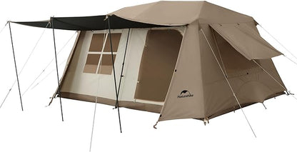 Naturehike Village Camping Tent,4/6/8 Person Tents for Camping, 60S Easy Setup Instant Tent for Family Camping, Car Camping
