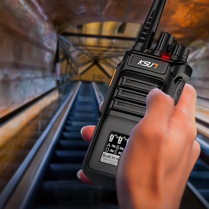 KSUN Two Way Radios Walkie Talkies Long Range 100 Miles, Built in Relay for Cruise Tunnels Mines Basement Camping RL30 (4 Pack)