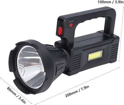Spotlight Flashlight, Smart Battery Display USB Charging Design Powerful Flashlights for Expedition for Outdoor for Travel