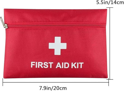 AOUTACC 12 Pack First Aid Kit Empty Bag, Travel Empty First Aid Kit Pouch Bag for Emergency at Home, Office, Car, Outdoors, Boat, Camping, Hiking(Bag Only)