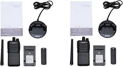 LUITON 2 Way Radios Voice Scrambler Long Range Walkie Talkies with Earpiece for Adults Outdoor CS Hiking Hunting Travelling (6 Packs)