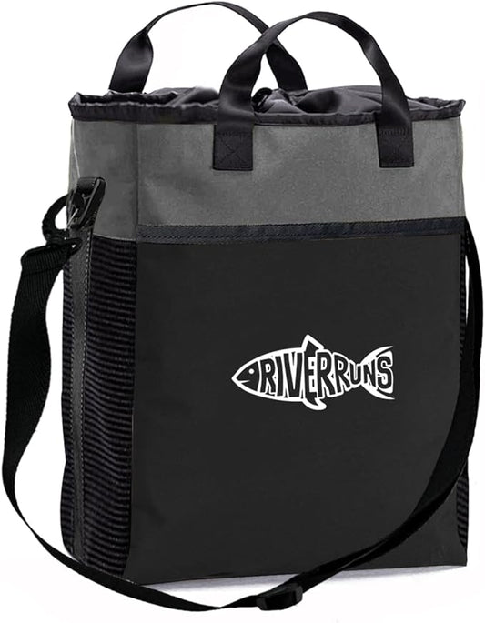 Riverruns Fishing Hunting Wader Bag with Vented Mesh, Waders Boots Bag, Fly Fishing Backpack for Fishing, Hiking, Camping