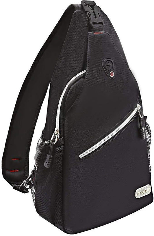 MOSISO Rope Sling Backpack (Up to 13 inch), Multipurpose Crossbody Chest One Shoulder Outdoor Travel Hiking Daypack