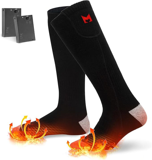 Heated Socks for Men Women, Battery Heated Socks, Electric Heated Socks for Camping Fishing Cycling Skiing Skating Hunting Hiking