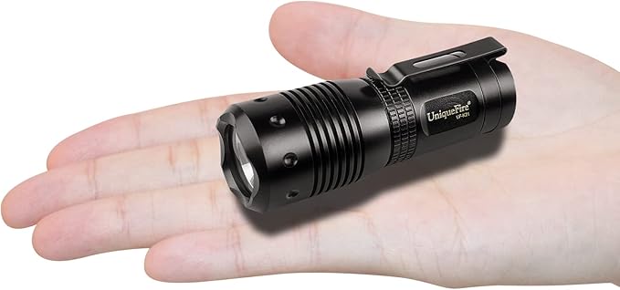 UniqueFire K21 EDC Flashlight Rechargeable Powerful Flashlight 1200 High Lumens Flash light 5 Modes Super Bright Flashlight with Magnetic End Caps Battery & Charger