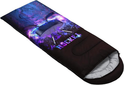 QOOMO Camping Sleeping Bags,3 Season Warm & Cool Weather,Lightweight,Waterproof Sleeping Bags for Adults & Kids,Traveling,and Outdoors,Camping Gear Equipment