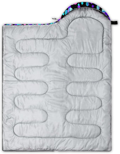 QOOMO Camping Sleeping Bags,3 Season Warm & Cool Weather,Lightweight,Waterproof Sleeping Bags for Adults & Kids,Traveling,and Outdoors,Camping Gear Equipment