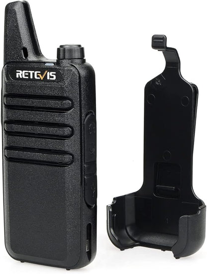Retevis RT22 2 Way Radios Walkie Talkies,Rechargeable Long Range Two Way Radio,16 CH VOX Small Emergency 2 Pin Earpiece Headset,for School Retail Church Restaurant (Packed in Pairs with 5 Boxes)