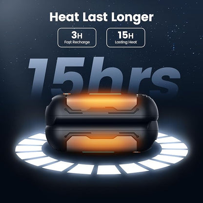 AI Hand Warmers Rechargeable 2 Pack, 15 Hrs Lasting Electric Pocket Hand Warmer, Quick Recharge 2 in 1 USB Hot Hand Warmers Reusable Portable Heater, Hunting Camping Hiking Men Womens Gifts