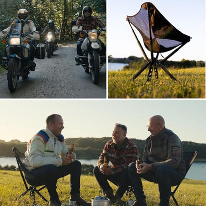 Campster2 Folding Camping Chair – Portable High Chair | 265 Lbs Capacity | Camping Essentials for Beach, Hiking & Car Camping | Compact Outdoor Chair with Carry Bag | Comfortable & Durable (Black)